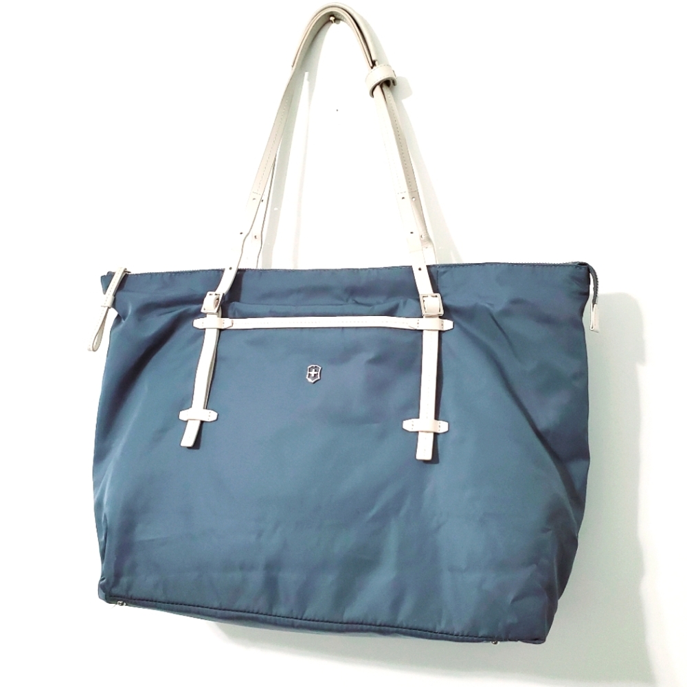 Victorinox Victoria Charisma Large Tote Laptop Work Tote Steel Blue Gray